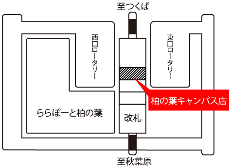 柏の葉キャンパス店地図